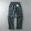 Pantaloni da uomo 2024 Primavera Estate Casual Cargo Multi-tasche Pantaloni dritti larghi e traspiranti morbidi da campeggio Trekking