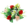 Kwiaty dekoracyjne Rose Ball Cutainsforbedroom Wedding Flower Udekoruj fałszywe roślinę symulowane bukiety plastikowe przyjęcie sztuczne dekor