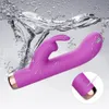 Rabbit Vibrator for Women Clit Clitoris Stimulator G Spot Dildo Silicone Sex Toys Masturbator Female Adults Goods 240202