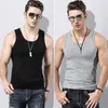 Erkek Polos Pamuk Egzersiz Salonu Tank Top Erkek Kas Kolsuz Spor Giyim Gömlek Stringer Moda Giyim Vücut Geliştirme Singlets Fitness Yelek