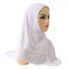 Sciarpe Arrivi Donna Cristallo Canapa Turbante Cappelli Pizzo Splicing Musulmano Avvolgere la testa 70 60CM Moda Hijab