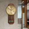 Wall Clocks Chinese Style Clock Living Room Light Luxury Solid Wood Fashion Creative Wind Mute Calendar