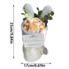 装飾的な花4 stylesイヤーニットバラ花の豪華な花束
