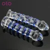 OLO Crystal Glass Dildos Female Masturbator Large Penis Realistic Dildo Erotic Anal Butt Plug G-spot Sex Toys for Woman 240129