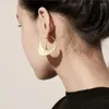 ぶらぶらイヤリングは女性用のイヤリングを打ちましたゴールドカラー肉ジュエリー合金幾何学自由ho放なステートメント韓国2024ファッション