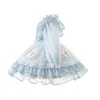 Baby Girl Princess Ruffle Dress with Headband Child Spanish Vintage Lolita Party Birthday Costumes Kids Clothes 28y Vestidos 240126