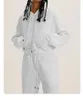 Женский осенне-зимний спортивный костюм, толстовки с капюшоном, топы, брюки, костюм из двух предметов, женский повседневный спортивный костюм Y2K, одинаковый комплект для бега 240124