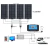 1000W zonnestelsel complete set voor thuis met 1000W 2000W zonnepaneel 100A laadregelaar 220V omvormer 10Ah30Ah LFP-batterij