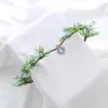 Haarspeldjes Fairy Flower Hoofdband Crystal Elf Crown Woodland Hoofddeksel Forest Berry Circlet voor meisjes Renaissance Halloween Cosplay Party