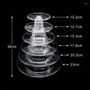 Bakeware Tools Tiers Round Macaron Tower Stand Cake Display Rack Cupcake Desserts For Baby Shower Wedding Birthday Decoration