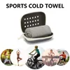 Bandanas Chilly Handduk Fitness Cooling Portable för utomhusklättring (ljusgrå)