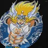 Homens Camisetas Bravo Guerreiro Saint Seiya Desenhos Animados Japão Anime Camisa Cômica Punk Crewneck Camiseta Harajuku Roupas Poliéster