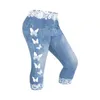 Damesjeans Dames zomerbroek voor dames Kleine camouflagekleding