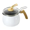 Pans Small Pot Depth 12cm Multifunction Soup Cookware 1.9L With Lid Noodle