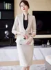 Elegant Women Business Suits with Jackets Coats and Skirts OL Styles Formal Office Ladies Professional Blazers Career Sets 240202