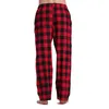 Vêtements de nuit pour hommes Hommes Vintage Plaid Homewear Pantalon Taille Élastique Long Baggy Pantalon Droit Lâche Vêtements De Nuit Pyjama Pantalon Mâle Bas