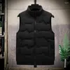 Men's Vests Winter Trend Down Jacket Vest Casual White Duck Outerwear And Women's Couple Solid Color Coat Clothing B12