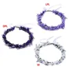 Grampos de cabelo 652F Elegante Lavanda Floral Banda Mulheres Casamento Simulado Flor Headband