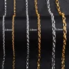 Chains 316L Stainless Steel Rolo Necklace For Women Men Link Oval O Chain Choker Hip Hop Jewelry Accessories On Neck Collar DIY Gift