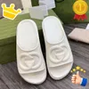 2023SS Slippers Women's Interlocking G Sandal Men's Mens Sandals Rubber Platform Slide Flip Flops Summer Shoes Dearfoam Chaco244 S396 S