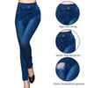 Women's Jeans Women Plus Size Pencil High Waist Denim Pants Leggings Imitation Fashion Casual