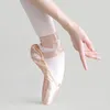 Mädchen Ballerina Ballett Spitzenschuhe Rosa Damen Satin Professionelle Ballettschuhe zum Tanzen 240119