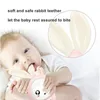 Baby Music Flashing Rattle Toys Rabbit Teether Hand Bells Mobile Infant Stop Weep Tear Rattles born Early Educational Toy 18M 240202