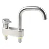 Badrumsvaskar kranar TAP BASIN -Tillbehör Enkel handtag Kran 304 Keramiska ventiler i rostfritt stål för kök