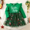 Girl Dresses Prowow Kids Christmas Dress For Girls Long Sleeve Princess Santa Claus Year Costume Children Clothing