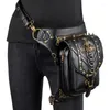 Bel Çantaları Kadın Retro Zinciri Steampunk Fermuarı Partisi Cosplay Tatil Cadılar Bayramı Vintage Motosiklet Bir Omuz Crossbody Paket Çantası