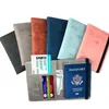 Sacs de rangement PU RFID couverture de passeport, portefeuille de carte d'identité de crédit, documents étanches, étui de banque multifonction, accessoires de voyage