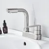 Badrum diskbänk kranar badkar del bassäng kran 304 rostfritt stål samtida stil lätt att rengöra enstaka handtag utmärkt livslängd