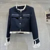 Vestidos de trabalho prepomp 2024 primavera ruched babados colarinho blazer jaqueta curta mini saia duas peças conjunto roupas femininas gp285