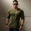 Manga comprida camiseta masculina cor sólida algodão camiseta musculação camisas primavera jogger esportes exercício muscular 3xl 240124