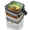 Servies Berennest Dubbellaags Bento Box Lunchsalade Rbstaycay Natuur Dieren Bomen Bos Magische bloemen