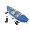 2 Person Inflatable Double Brushed Fishing Kayak Includes Aluminum Paddles Pump Competition Canoe Folding Rafting Dinghy 240127