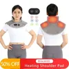 Elektrisch verwarmd nekmassageapparaat USB-verwarmingskussen Wrap Schouder Cervicale pijnverlichting Verlichten Rugbrace Comprimeren Tool Fatig Warmer 240202