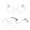 Sunglasses Vintage Round Frame Anti-Blue Radiation Glasses Women Blue Light Blocking Ultralight Men Eyewear Computer Eyeglasses