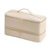 Cosmetic Bags Double Layer Travel Carrying Case For Attachment Styler Hair Curler Accessories Dryer Brush