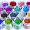 16 kutu holografik altın gümüş tırnak parıltı tozu lazer ışıltılı renkli krom pigment toz kiti DIY tırnak sanat süslemeleri 240202