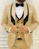 Royal Blue Suits For Men Slim Fit Formal Wedding Tuxedos Fashion Mens Blazer Vest Pants 3 Pieces Business Party Prom Jackets 240118