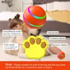 Bola de brinquedo interativo para cães, bola de rolamento ativa automática para cães, bolas de rolamento automáticas recarregáveis com 2 modos de movimento ativado, brinquedos para cães com controle remoto