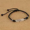 Bracelets de cheville simples réglables à la main, en feuille tissée, corde réglable, Bracelet de pied porte-bonheur pour femmes et hommes, bijoux YQ240208