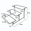 Mutfak Depolama Üç katmanlı meyve tabak standı açık büfe tablo soğuk yemekler atıştırmalıklar gıda ekran raf yaratıcı tutucu