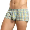 Onderbroeken Ondergoed Katoen Korte Cortos Hombres Heren Pyjama Shorts Plaid U Bag Casual Trunks Pyjama Boxer