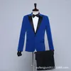 Ternos masculinos moda lazer negócios boutique fino desempenho de palco 2 peça terno calças casual vestido jaqueta casaco blazers calças