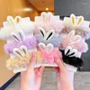 Hair Accessories Ear Ties For Girls Korean Version Multi-colored Sweet Head Rope Headband Scrunchies Plush Ring