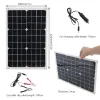 Banco de potência portátil 400w8000w, kit de painel 12v controlador placa solar para casa/acampamento/rv/carro carregador de bateria rápido