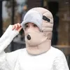 Bérets Lei Feng chapeau pour hommes hiver cyclisme coupe-vent protection auditive enfants chaud et épaissi coton froid