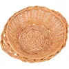 Dinnerware Sets Woven Fruit Basket Natural Wicker For Fruits Baskets Gifts Empty Tray Storage Decorative